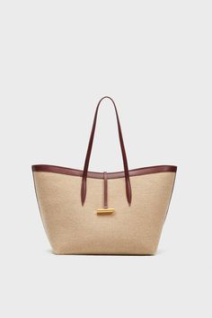 Barolo and Beige Penne Tote | Little Liffner Hamptons Summer, Contemporary Scandinavian, Summer Style Guide, Timeless Wardrobe, Timeless Wardrobe Staples, Stylish Handbags, Italian Craftsmanship, Modern Minimalism, Fall Accessories