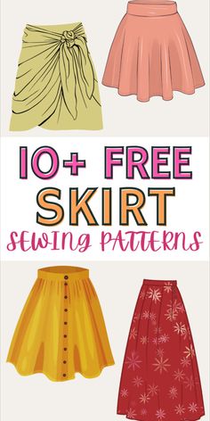 the 10 free skirt sewing patterns