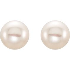 651659 / Set / 14K Yellow / Cultured White Freshwater Pearl / 8.0-9.0 Mm / Polished / Freshwater Cultured Pearl Earrings With Backs Classic 14k Gold Pearl Earrings, Freshwater Pearls Earrings, White Freshwater Pearl, Stud Earrings For Women, Pearl Types, Pearl Stud Earrings, Pearl Studs, Sterling Silver Earrings Studs, Cultured Pearls