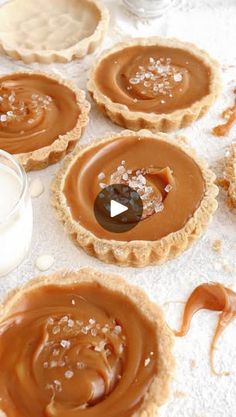 some peanut butter pies on a table