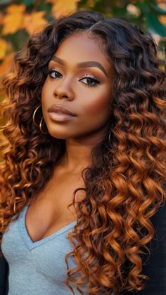 Honey Brown Balayage for Fall Hair Colors Dark Skin Brown 🍂 Brown Sleek Ponytail, Balayage For Fall, Honey Brown Balayage, Fall Hair Colors Dark, Hair Color For Dark Skin, Hair Braid Patterns, Dark Complexion, Brown Balayage