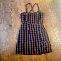 Questions? Leave A Comment Below! Chic Brown Cotton Dress, Brown Fitted Mini Sundress, Fitted Brown Mini Sundress, Brown Cotton Lined Dress, Chic Brown Lined Mini Dress, Brown Sleeveless Cotton Mini Dress, Brown Lined Mini Dress For Date Night, Brown Fitted Cotton Dress, Fitted Brown Cotton Mini Dress