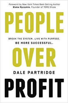 the cover of people over profits by dale partridgee, with an arrow pointing up