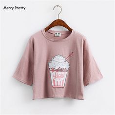 FREE SHIPPING Tee Shirt Ice Cream Korean Style JKP1405  Price: 18.68 & FREE Shipping  #2019swimsuit #offshoulder #croptop #jacket #blouse #sunglasses #jewelry #fashion2019 #dress #partydress #jumpsuit #sweatshirt #pants #fashion #skirt #shirt #hoodie Cute V-neck Loungewear Tops, Trendy Cotton V-neck Shirt, Cute V-neck Top With Graphic Print, Cute V-neck Tops For Loungewear, Cute Short Sleeve Tops For Loungewear, Cute Summer Loungewear Tops, Casual Pink Cotton Top, Cute Relaxed Fit Cotton Top, Casual Pink Top With Graphic Print