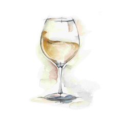 Red Barrel Studio Étude de verres à vin II Glass Of Wine Watercolor, Wine Watercolor, Watercolour Gift, Card Box, Red Barrel Studio, Card Ideas, Wine Glass, Home Decor Wall Art, Barrel