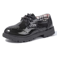 PRICES MAY VARY. 【EASY ON&OFF】-- These boys girls oxford school shoes made of soft PU leather upper.Lace up closure is easy for toddler boys girls to wear off, lets your little kids wear on and off the shoes by themselves easily, also let mom and dad assured. 【COMFORTABLE & NON-SLIP】-- These toddler saddle shoes rubber sole is very flexible,wear resistant and non-slip. Steady chunky Heel design, breathable & soft insole, walking all day long does not tire the feet. Great for school all day weari Toddler Dress Shoes, Uniform Shoes, School Uniform Shoes, S Girl, Saddle Shoes, Shoes Design, Heel Design, Formal Casual, Girls Sandals