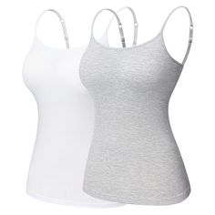 These Cotton Camisole For Women have adjustable straps giving you the extra convenience of adjusting to your fit. Our products are dyed using organic material which is easy on your skin and environment. Your fashion partner for every occasion. It's best suitable for exercises, gym workouts, yoga, running, and daily wear. Specification: Support Type: Wire Free Control Level: Light Material: Viscose Shapewear: Tops Item Type: Shapers Fabric Type: Broadcloth Gender: Women Size: S-2XL Color: Black/W Hot Summer Nights, Cotton Camisole, Shapewear Tops, Womens Camisoles, Spaghetti Strap Tank Top, Women's Shapewear, Perfect Woman, Tank Top Cami, Cami Tanks