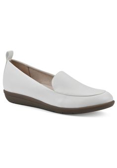 Slip on the Twiggy flat from Cliffs by White Mountain Shoes that will complement any outfit in your wardrobe. With a cushioned insole and lug outsole the Twiggy guarantees comfort all day long. This timeless style works everywhere from meetings to the mall.PU UpperSynthetic LiningSynthetic Outsole1" Heel heightCasual Flat available in sizes 6-9 whole and half sizes, 10, 11 | Women's Twiggy Casual Flat by Cliffs in White (Size 7 1/2 M) Comfortable White Flats With Cushioned Footbed, Comfortable White Synthetic Flats, White Synthetic Flats With Removable Insole, Casual Flats With Cushioned Footbed And Plain Toe, Casual Flats With Arch Support For Work, White Medium Width Synthetic Flats, Casual Synthetic Flats With Removable Insole, White Flats With Ortholite Insole, Casual Synthetic Flats With Cushioned Footbed