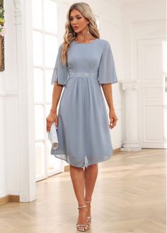 Color:Light Grey;Size:S;Size:M;Size:L;Size:XL;Size:XXL;Package Contents:1 X Dress;Occasion:Sport;Style:Elegant; Half Sleeve Dress, Round Neck Dress, Mother Wedding Dress, Short Sleeve Maxi Dresses, Half Sleeve Dresses, Split Dress, Round Neck Dresses, Maxi Dress With Sleeves, Half Sleeve