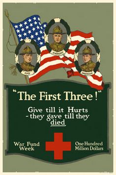 WW1 War Bond poster Ww1 Propaganda Posters, Bond Poster, Ww1 Posters, Ww2 Posters, Wwii Posters, Military Poster, Propaganda Art, Ww 1, American Red Cross