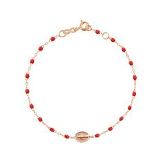 Gigi Clozeau - Madone Charm Classic Gigi Poppy bracelet, Rose Gold, 6.7 Bracelet Rose Gold, Ancient Symbols, Sophisticated Design, Or Rose, Timeless Design, Poppies, Beaded Necklace, Rose Gold, Bracelet