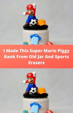 an image of a cake that is made to look like mario and his friends are playing soccer