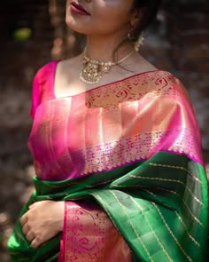 Want to check out the best kanjivaram sarees you can shop online? Do check out this brand's collection here. Latest Silk Sarees, Kanjivaram Sarees Silk, Saree Kanchipuram, Pattu Saree Blouse Designs, Wedding Saree Collection, Silk Saree Kanchipuram, Silk Saree Blouse Designs, Half Saree Designs, Bridal Silk Saree