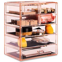 Makeup Storage Case, Clear Makeup Organizer, Jewellery Storage Display, Makeup Case Organization, Makeup Storage Organization, Acrylic Storage, Cosmetic Items, Acrylic Organizer, Stackable Storage