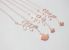 Matching Necklaces for Sisters,Friendship Set,Birds Charm, Rose Gold Jewellery,Bridesmaid gift, Tree Personalized Adjustable Rose Gold Necklace, Adjustable Personalized Rose Gold Necklace, Adjustable Rose Gold Pendant Charm Necklaces, Adjustable Rose Gold Pendant Charm Necklace, Cute Rose Gold Jewelry For Valentine's Day, Delicate Adjustable Necklace For Gifting, Delicate Adjustable Necklace For Gifts, Delicate Adjustable Necklace For Gift, Cute Adjustable Pendant Jewelry