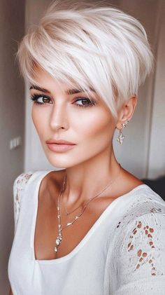 ✨💅 Quick Edgy Pixie Short Hairstyles for Women Over 60 Prestige | Pinterest Favorite Pixie Short Hairstyles, Hair 2025, Hair Today Gone Tomorrow, Short Red Hair, Salt And Pepper Hair, Hairstyles For Women Over 60, Edgy Pixie, Beautiful Haircuts