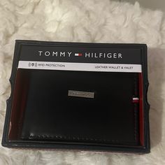 Nwt Leather Tommy Hilfiger Tommy Wallet, Leather Wallet, Tommy Hilfiger, Color Blue, Man Shop, Wallet, Leather, Blue, Color