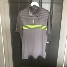 New With Tags Adidas Ultimate 365 Golf Polo Shirt. Stay Cool Material With Spf. Mens Large Pet Free/Smoke Free Home. Feel Free To Leave Any Questions In The Comments Below And I Will Be Happy To Answer. No Trades At This Time, Sorry! Purchase 2+ Items Together & Receive A Discount Plus $6.79 Flat Rate Shipping. Just Click Add To Bundle’ On Each Item You Would Like To Buy!! Adidas Sports Shirt, Adidas Short Sleeve Tops For Golf, Adidas Short Sleeve Golf Tops, Sporty Green Golf Shirt, Adidas Moisture-wicking Polo Shirt For Golf, Moisture-wicking Polo Collar Golf T-shirt, Grey Adidas, Golf Polo, Golf Polo Shirts