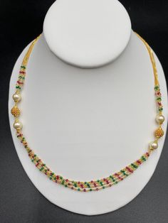 Multiple string multicolor Beads Chain Handmade jewelry One gram gold jewelry Silver plated jewelry Official Website globusfashions.com 🌸 S H O P . M O R E . S T Y L E S 🌸 https://www.etsy.com/shop/Globusfashions Necklaces - https://www.etsy.com/shop/Globusfashions?section_id=18712263 Bracelets - https://www.etsy.com/shop/Globusfashions?section_id=18969767 Pendant Sets - https://www.etsy.com/shop/Globusfashions?section_id=18707402 Tikka - https://www.etsy.com/shop/Globusfashions?section_id=200 Multicolor Gold Beaded Jewelry For Wedding, Elegant Multicolor Jewelry With Tiny Beads, Multicolor Round Beads Pearl Necklace For Celebration, Multicolor Pearl Chain Jewelry For Festivals, Multicolor Pearl Chain Jewelry, Multicolor Gold Beads Jewelry For Celebration, Gold Pearl Necklace With Colorful Beads For Party, Gold Pearl Necklace With Faceted Beads For Celebrations, Gold Necklaces With Colorful Beads For Wedding