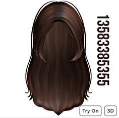 Berry Ave Hair Codes Brown, Brown Hair Roblox Id, Flowy Hair, Brookhaven Codes, Brown Hair Roblox, Pelo Cafe, Roblox Hair, Hair Roblox, Hair Codes