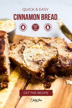 quick and easy cinnamon bread get the recipe on this page for only $ 3 99