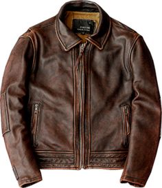 Rugged Leather Motorcycle Jacket, Rugged Leather Outerwear For Biker Events, Moto Style Distressed Brown Leather Jacket, Distressed Brown Leather Outerwear For Bikers, Distressed Brown Leather Outerwear For Biker Events, Distressed Brown Leather Moto Jacket, Rugged Distressed Brown Leather Jacket For Biker Events, Cafe Racer Leather Jacket For Fall Outdoor, Cafe Racer Leather Jacket For Fall Outdoor Activities