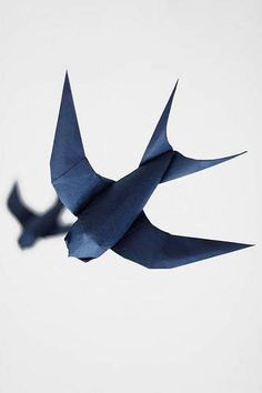 a blue bird is flying in the sky