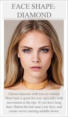 diamond face shape Diamond Face Shape Hairstyles, Short Hair Volume, Diamond Face Hairstyle, Haircut For Face Shape, Face Shape Hairstyles, Diamond Face Shape, Oval Face Hairstyles, Diamond Face, Hair Guide