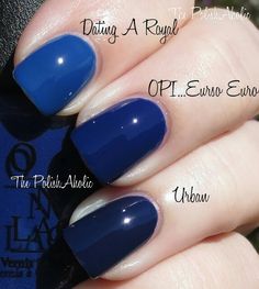 Blue Eurso Euro Opi Gel, Opi Isnt It Grand Ave, Royal Blue Nails, Navy Nails, Getting Over, Nails Now, Blue Nail Polish, Nail Colours