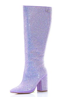 Fairy Couture, Iridescent Fairy, Knee High Wedge Boots, Winter Icon, Girl Standing, Fairy Princesses, Lilac Color, Classic Boots, Star Studs