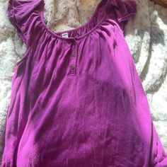 In New Condition. Like Brand New. No Wear Or Tear. Casual Purple Summer Blouse, Casual Purple Blouse For Summer, Summer Cotton Purple Tops, Summer Cotton Top In Purple, Purple Cotton Summer Top, Casual Purple Blouse For Beach, Purple Summer Tops For Loungewear, Purple Summer Loungewear Tops, Purple Relaxed Fit Tops For Day Out