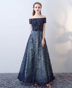 Just in! This unique Blue Long Prom Dress, Off Shoulder Evening Dress for $132.00. #in #on # #fringe #burnt #to #gender #open #nightstand #kardashian Prom Dress Off Shoulder, Blue Long Prom Dress, Gorgeous Wedding Dress Princesses, डिजाइनर कपड़े, Cheap Prom Dresses Online, Random Clothes, Off Shoulder Evening Dress, Stunning Bridesmaid Dresses