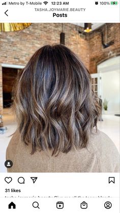 Peek A Bio Highlights, Short Hair Reverse Balayage, Short Hair Brown Hair With Highlights, Bob Balayage Brunette Dark, Cool Brown Hair With Highlights Short, Light Brown Base Balayage, Short Hair Dimensional Brunette, Short Brown Hair With Partial Highlights