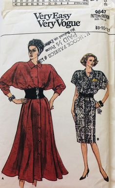 a woman's dress and jacket sewing pattern