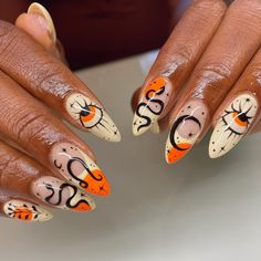 Halloween Nail Art Easy, Nail Art Halloween, Halloween Nails Easy, October Nails, Halloween Nail