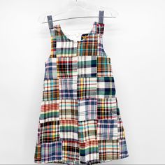 *Nwot Jack Thomas Girls Plaid Tank Dress Size 4 *Features A 100% Cotton, Plaid Print Tank Dress With Back Zipper *Girls Size 4; Length Measures About 21 Inches, Armpit To Armpit About 10.5 Inches *Excellent Pre-Owned Condition, Never Worn *E12821es Multicolor Cotton School Dress, Plaid Sleeveless School Dress, Sleeveless Plaid School Dress, Multicolor Summer Dress For School, Multicolor Sleeveless Dress For School, Plaid Sleeveless Dress For Playtime, Sleeveless Plaid Dress For Playtime, Plaid Cotton Dress For Playtime, Plaid Print