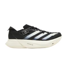 Find ADIDAS Y-3 Adizero Adios Pro 3 ' Off White on Editorialist. Y-3 Adizero Adios Pro 3 'Black Off White' Athleisure Sneakers With Abzorb Midsole For Marathon, Modern Adidas Running Shoes, Modern Adidas Running Sneakers, Adidas Running Shoes With Abzorb Midsole For Casual Wear, Adidas Custom Sporty Sneakers For Running, Sporty Custom Adidas Sneakers For Running, Adidas Athleisure Running Shoes With Abzorb Midsole, Adidas Functional Sneakers For Marathon, Adidas Black Running Shoes For Marathon