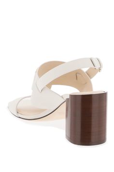 The Kate sandals by Tod's are made of smooth leather and embellished with a golden metal chain accessory. They feature an adjustable strap, a leather insole, and a leather sole. White Leather Sandals, Leather Cap, Beach Tote Bags, Small Handbags, Mens Sandals, Small Leather Goods, Leather Jewelry, Metal Chain, Mens Shoes Sneakers