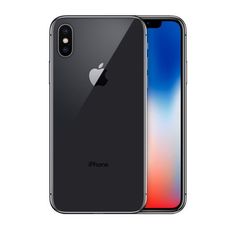 the iphone x is shown in black