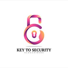 Key Security Gradient Logo Logo Template Key