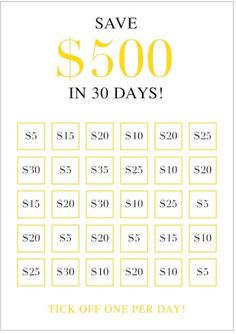 the $ 500 in 30 days game is on sale for only $ 10 per day