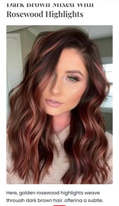 Fall Highlights For Brown Hair 2022, Hair Color Trends Winter 2022/2023, Fall 24 Hair Trends, Trending Brown Hair Color 2024, Trending Haircolor Fall 2024, Hair Color Highlights, Hair Inspiration Color, Fall Hair, Pink Hair