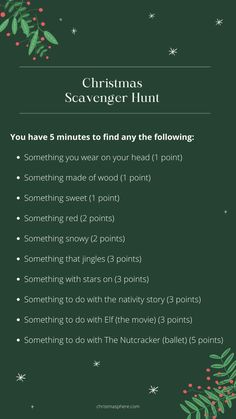 the christmas scavenger hunt