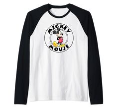 PRICES MAY VARY. Officially licensed by Disney Graphic Artwork: ODNY-2356 Lightweight, Classic fit, Double-needle sleeve and bottom hem Black Long Sleeve Disney T-shirt, Mickey Mouse Long Sleeve T-shirt For Streetwear, Disney Long Sleeve Fan Merchandise T-shirt, Disney Long Sleeve Fan Merchandise Tops, White Long Sleeve Mickey Mouse T-shirt, 100 Anniversary, Disney Tee Shirts, Disney Tee, Classic Mickey Mouse