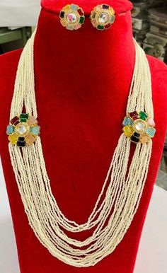 "Step into a world of opulence with our High-Quality Chandbali Choker and Kundan Necklace Set, a symphony of elegance and craftsmanship. This exquisite ensemble seamlessly blends the charm of Punjabi, Pakistani, and Indian styles, offering a unique fusion of tradition and modernity. 💖🌟 The Chandbali Choker exudes regality, while the Kundan Necklace Set adds a touch of grace and sophistication. Each piece is meticulously crafted to be more than just jewelry--it's a symbol of refined taste and s Kundan Long Necklace, Punjabi Jewelry, Long Necklace Set, Kundan Necklace Set, Necklace Indian, Indian Necklace, Kundan Necklace, Bollywood Jewelry, Pakistani Jewelry