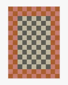 an orange and grey checkerboard pattern is shown