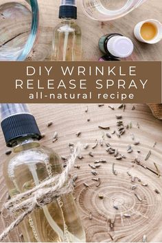 diy wrinkle release spray is an all - natural recipe that's easy to make