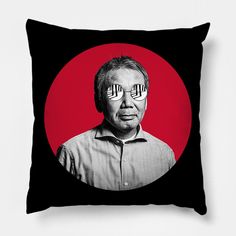 haruki murakami fan -- Choose from our vast selection of throw pillows to match with your desired size to make the perfect custom pillow. Pick your favorite: Movies, TV Shows, Art, and so much more! Available in extra small, small, medium, large. For beds, couches/sofas, love seats, and chairs. Perfect for decoration. Murakami Pillow, Haruki Murakami, Custom Pillow, Custom Pillows, Love Seat, Sofa Couch, Favorite Movies, Tv Shows, The Selection