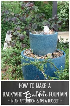 the backyard buffet fountain is in an afternoon and on a budget