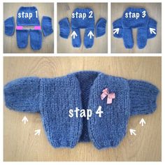 the instructions for how to crochet a baby sweater